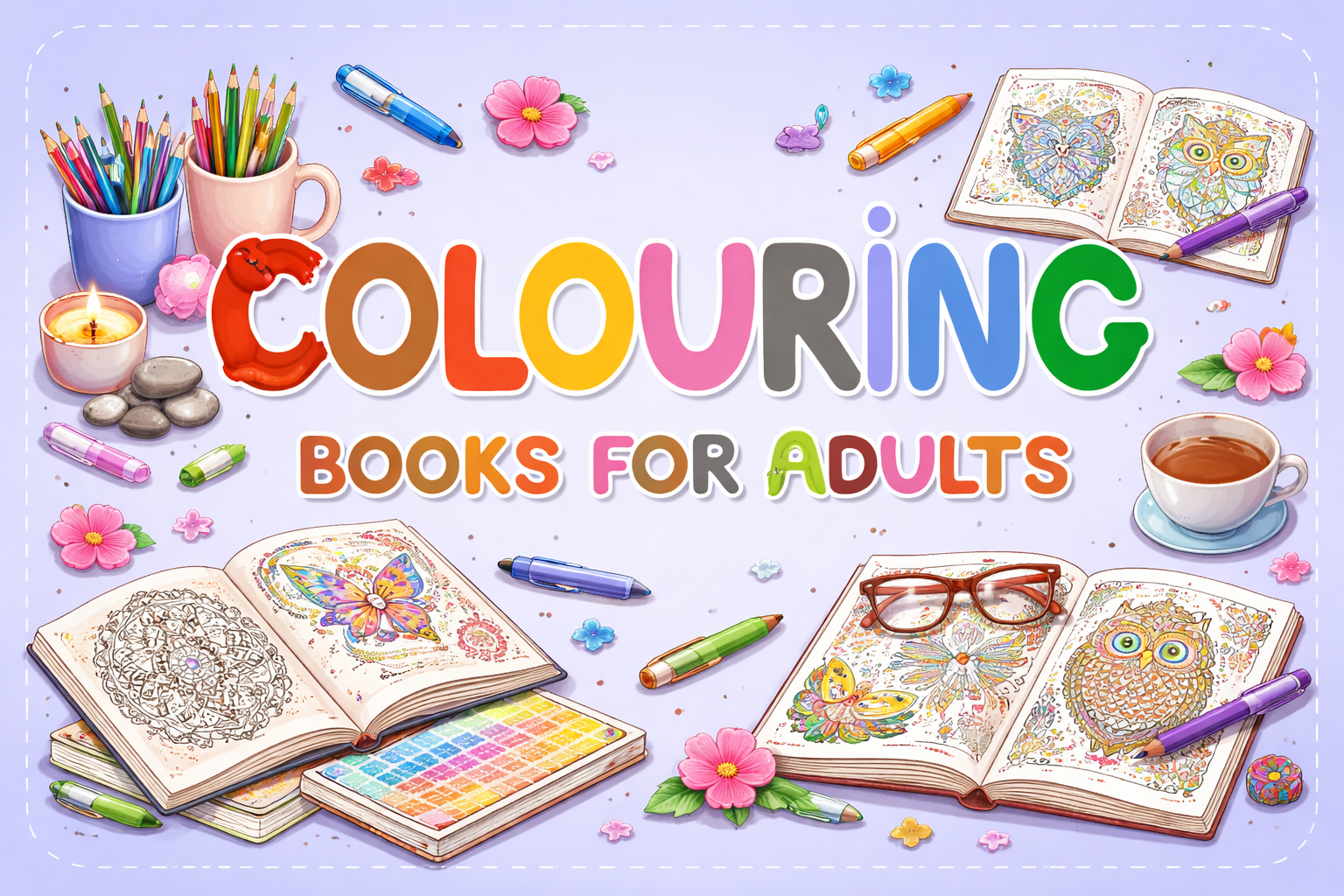 Creative coloring for mindful relaxation